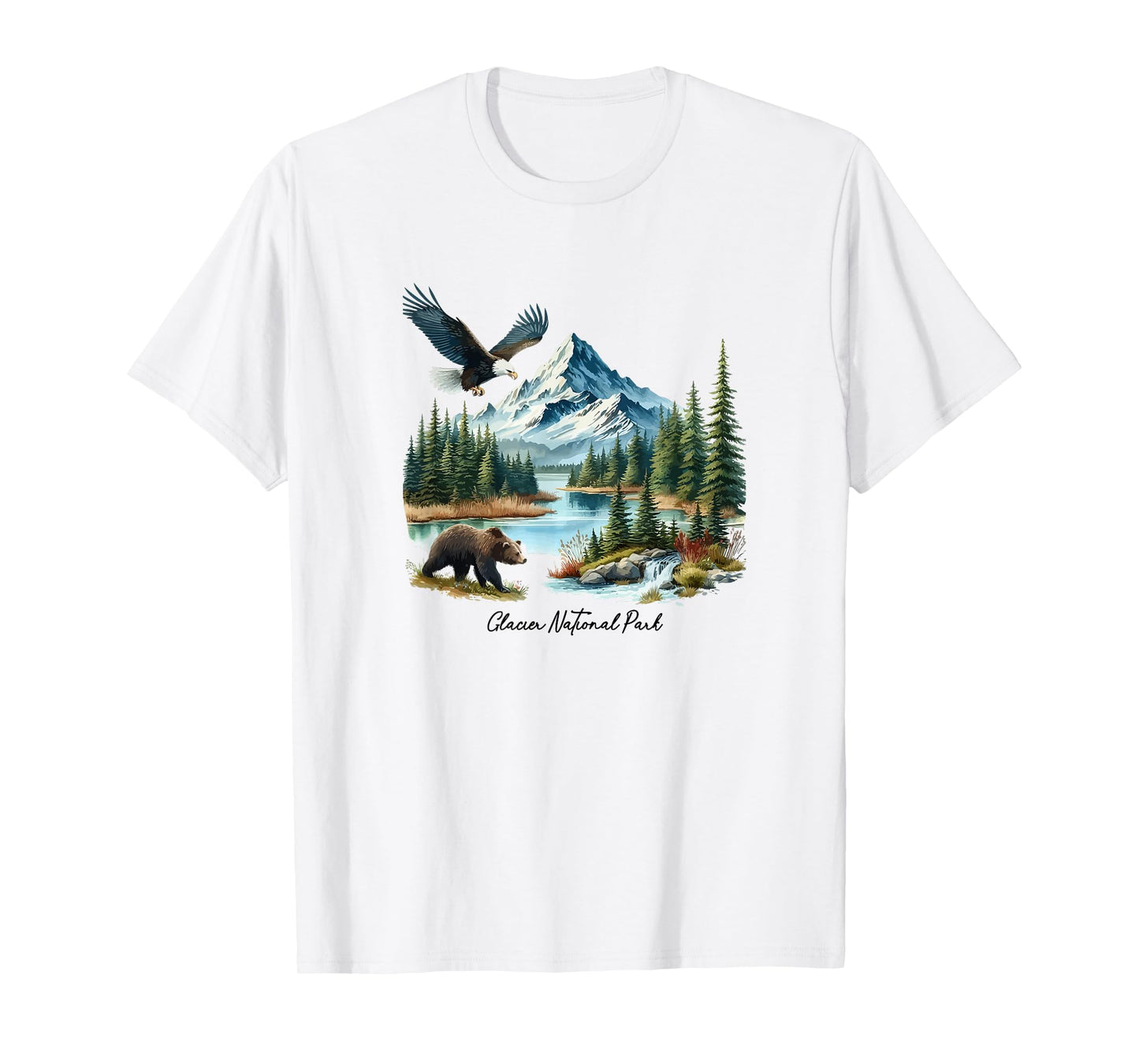 Glacier National Park Bear Vintage 90s T-Shirt
