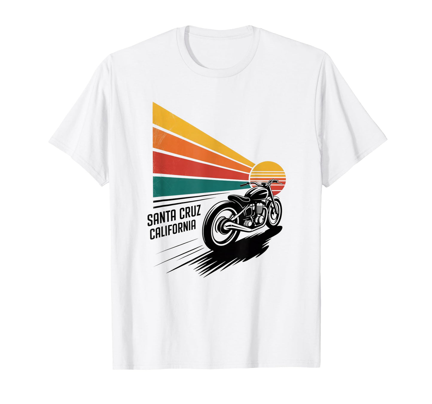Vintage Motorcycle Outfit | Santa Cruz Retro Bike T-Shirt