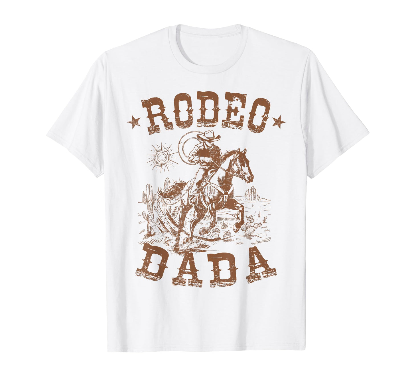 Rodeo Dada Western Cowboy Family Matching Father's Day T-Shirt