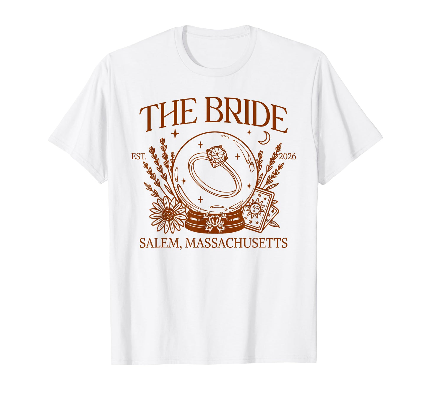 Halloween Bachelorette The Bride Salem Massachusetts 2026 T-Shirt