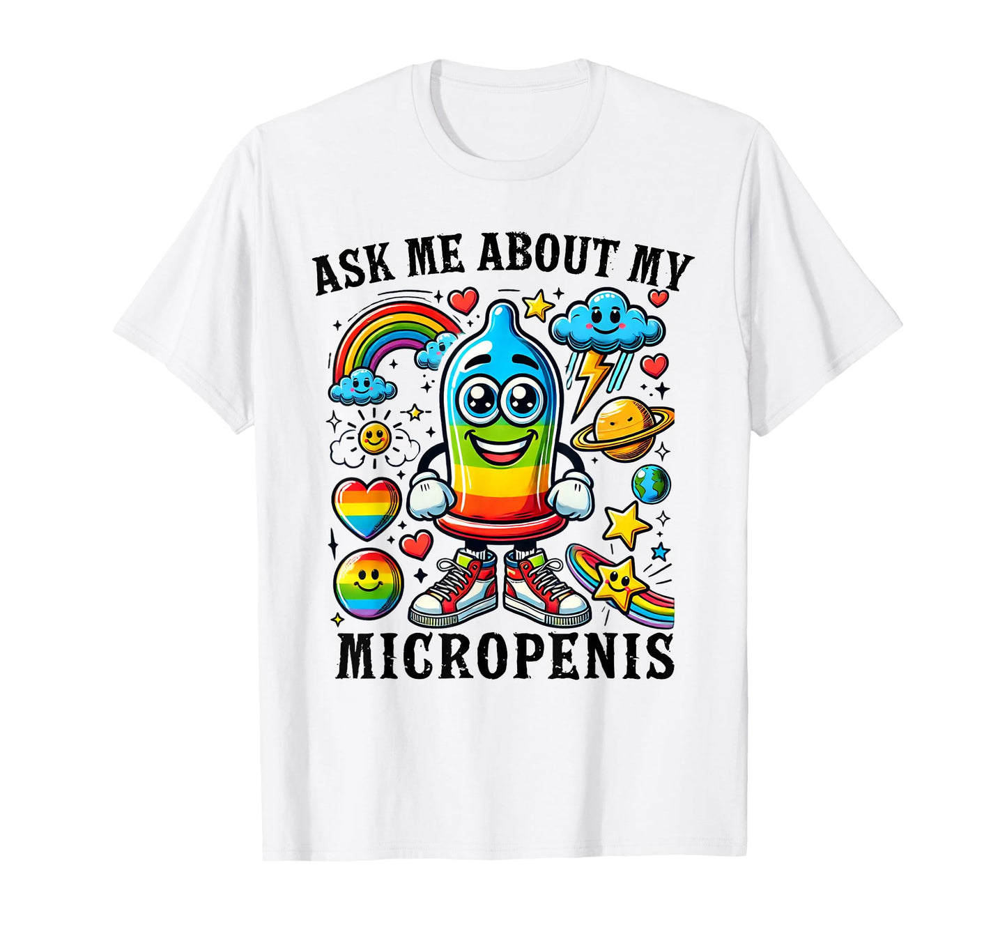 Ask Me About My Micropenis Funny Inappropriate Adult Humor T-Shirt