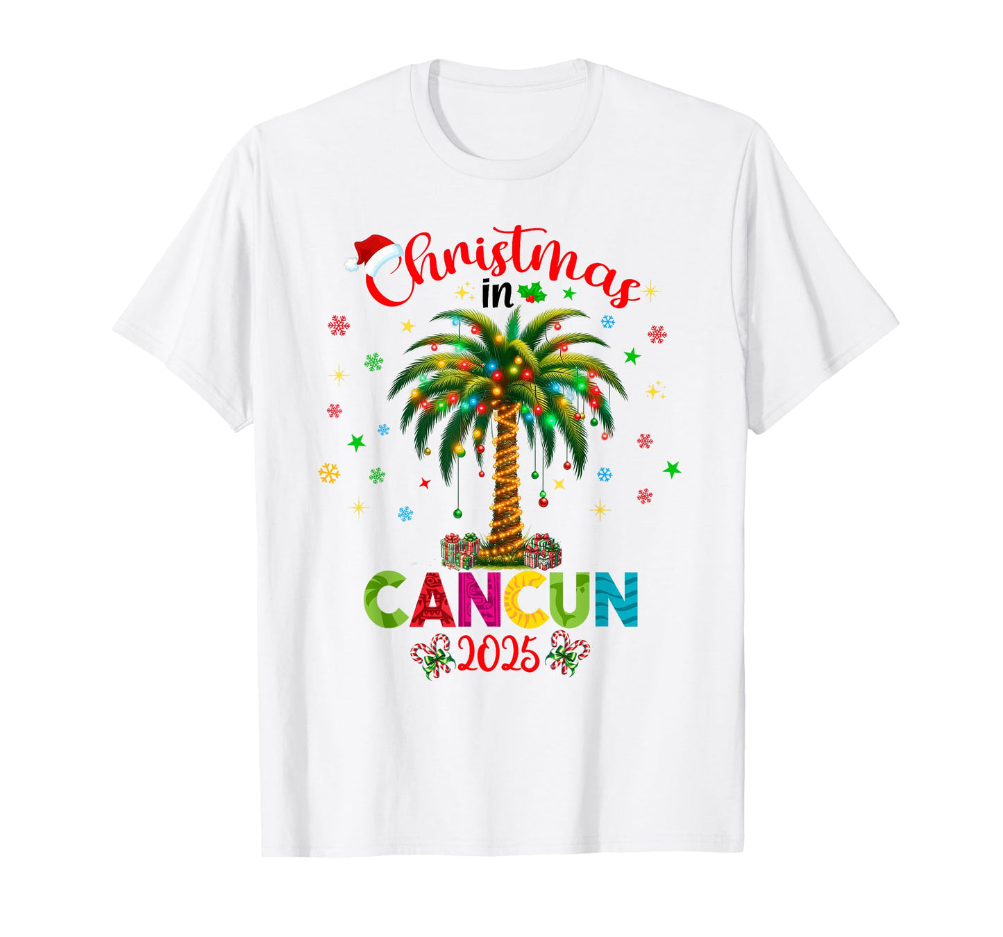 Mexico Cancun Cabo Christmas Trip Family Reunion Tropical T-Shirt