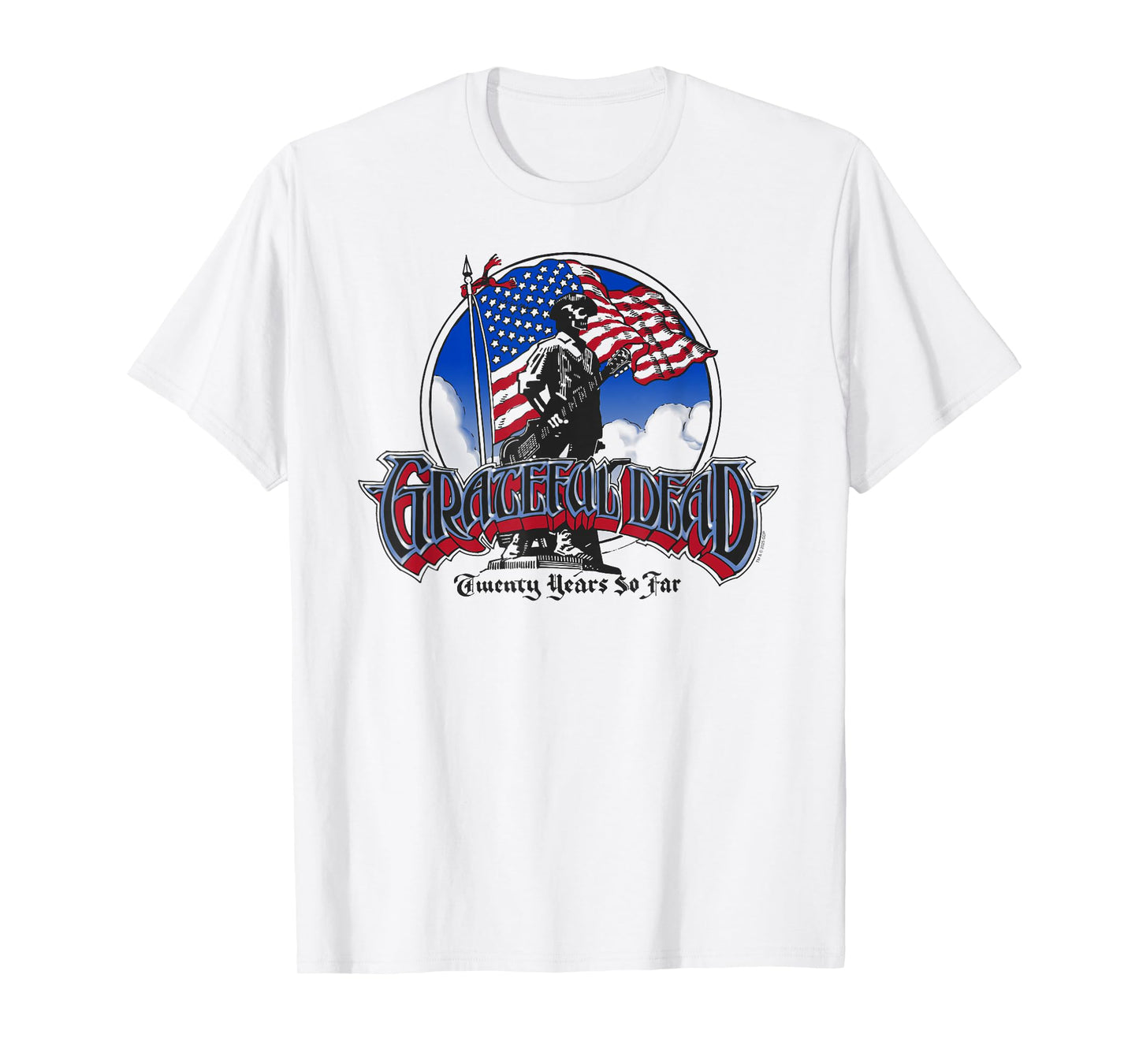 Grateful Dead Twenty Years So Far American Flag Vintage Band T-Shirt