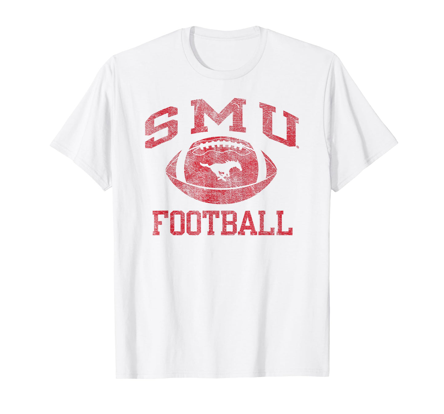 SMU Mustangs Football Intensity White Officially Licensed T-Shirt