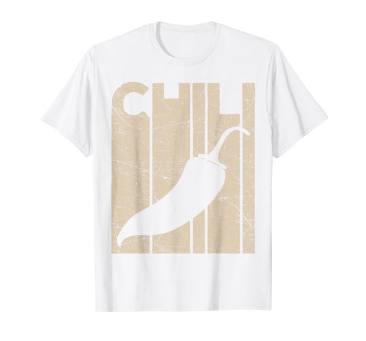 Chili Pepper Vintage Spicy Food Lover Retro Foodie T-Shirt