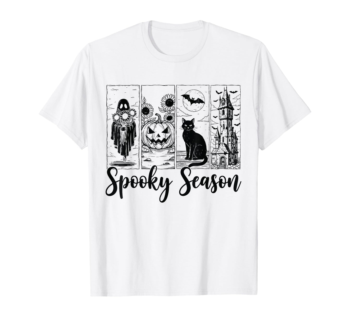 Vintage Halloween Horror Spooky Season T-Shirt