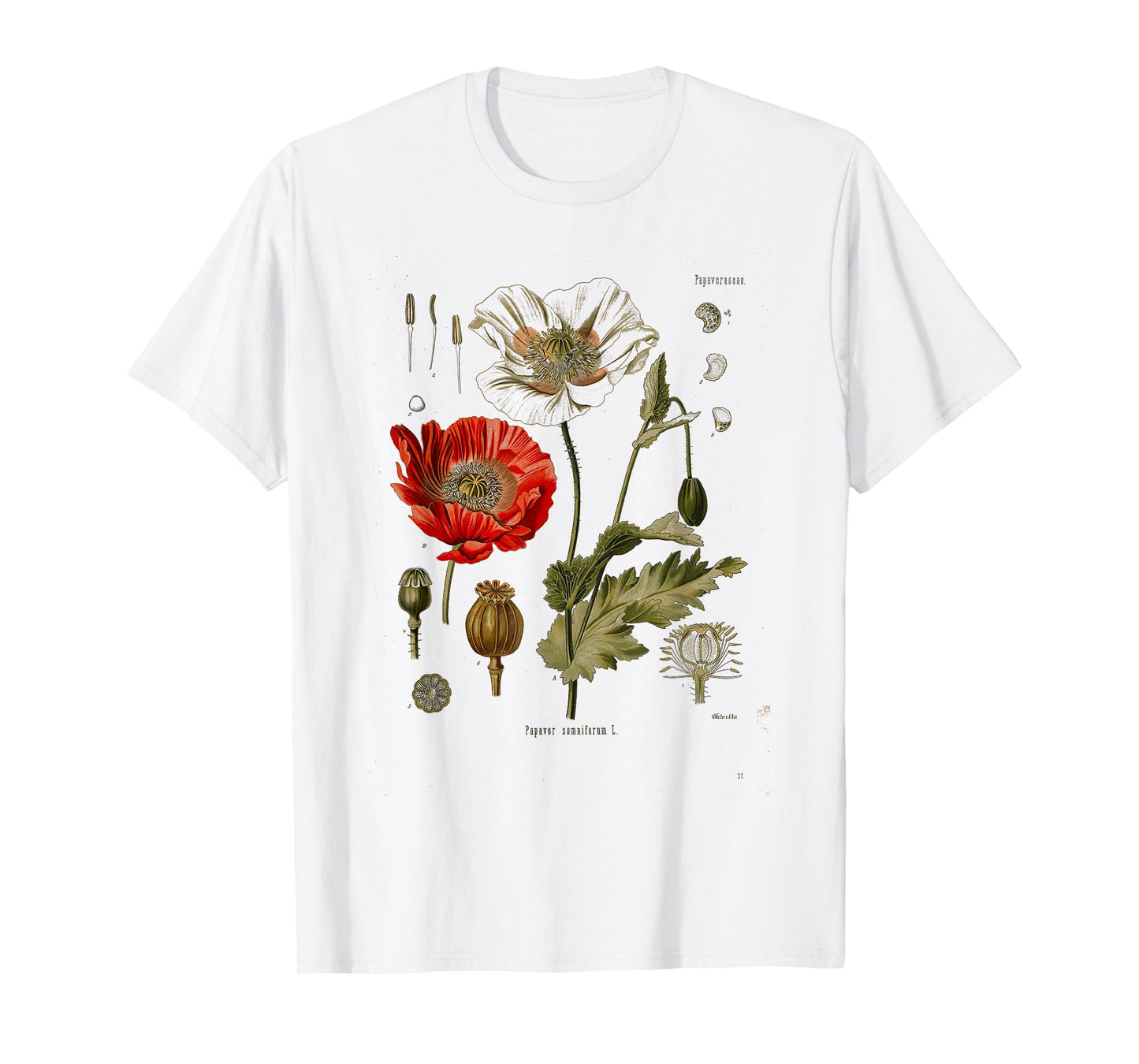 Vintage Botanical flower wild flower Garden Botany T-Shirt