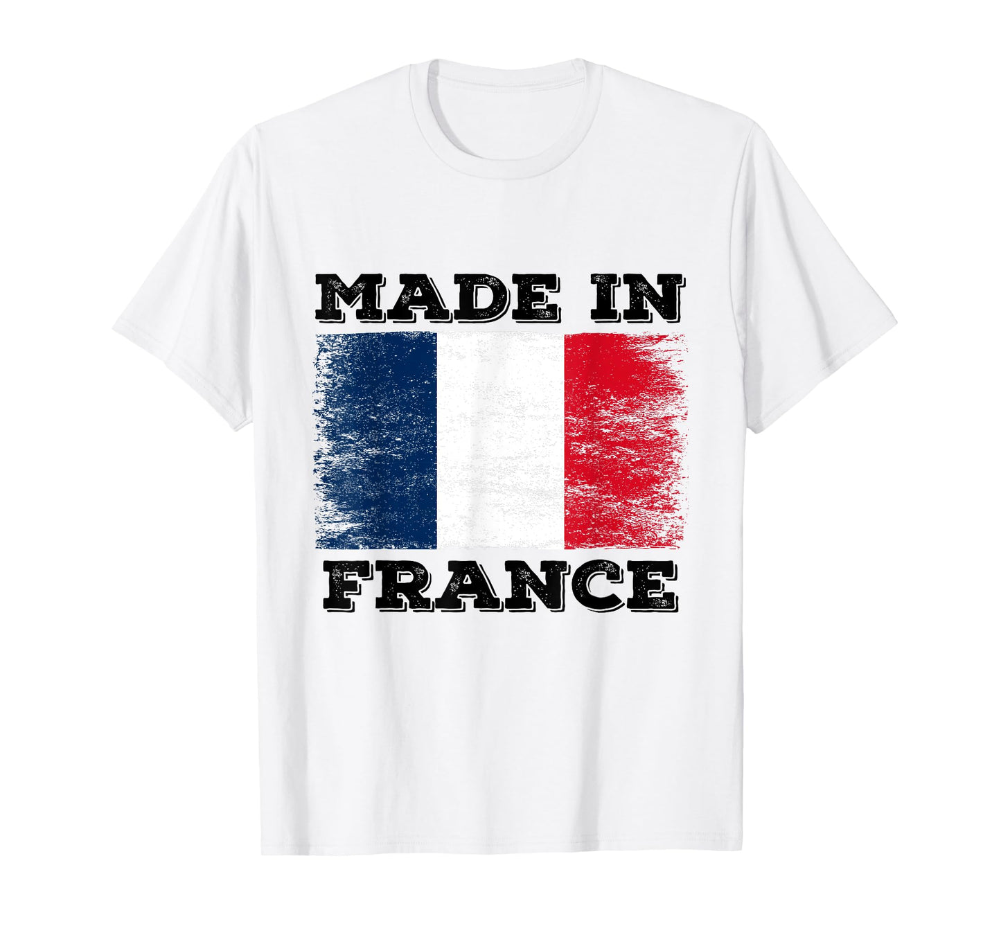 Made In France With French Flag Novelty Graphic Cool Designs T-Shirt