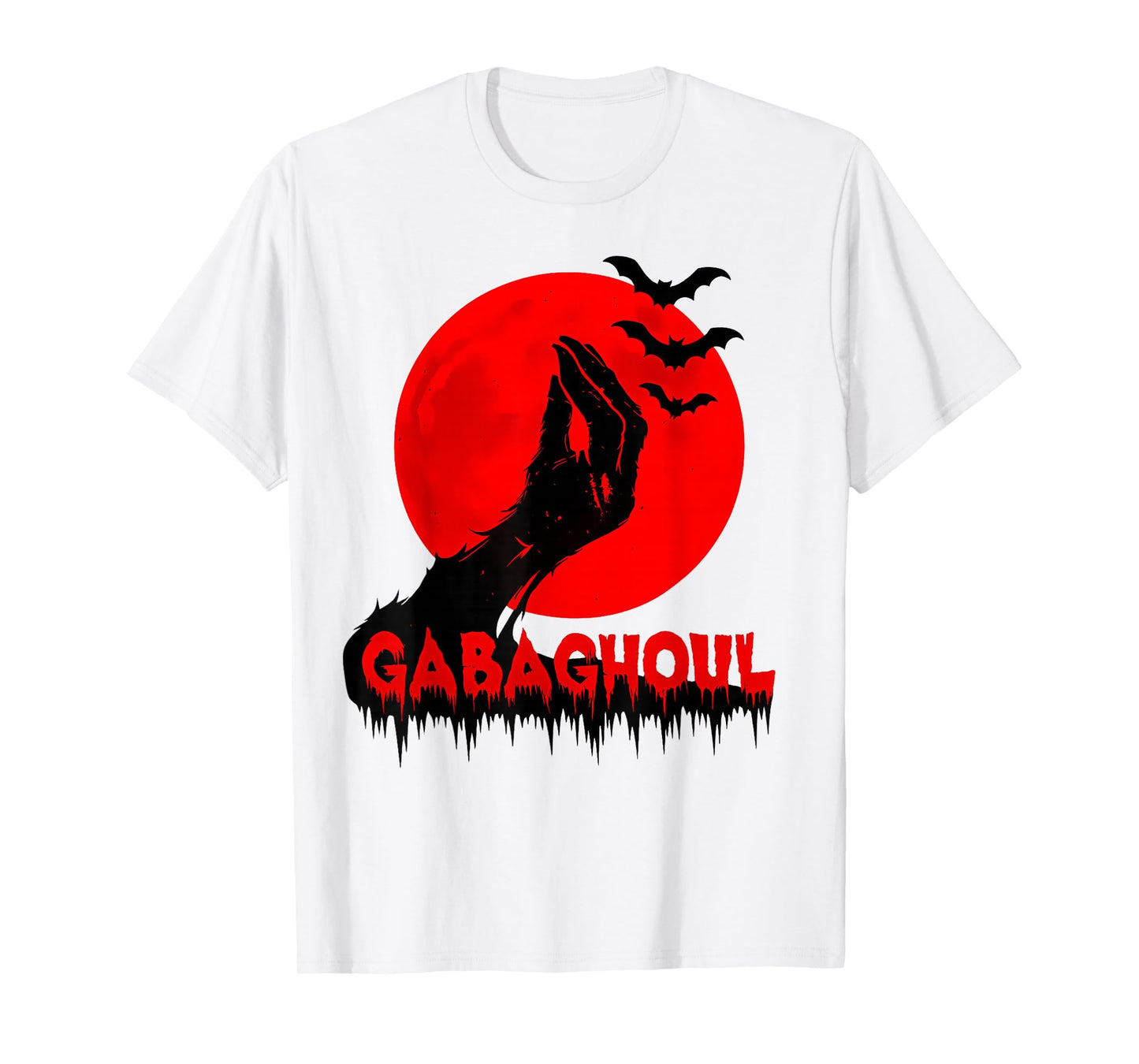 Gabaghoul Funny Hand Moon Italian Joke Halloween Men Women T-Shirt