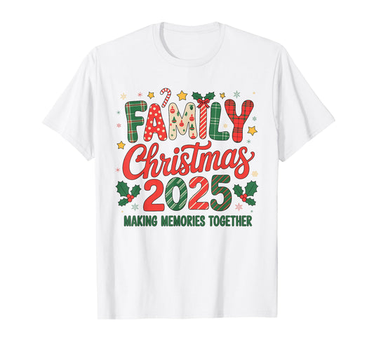 Family Christmas 2025 Santa Hat Matching Outfit Xmas Squad T-Shirt