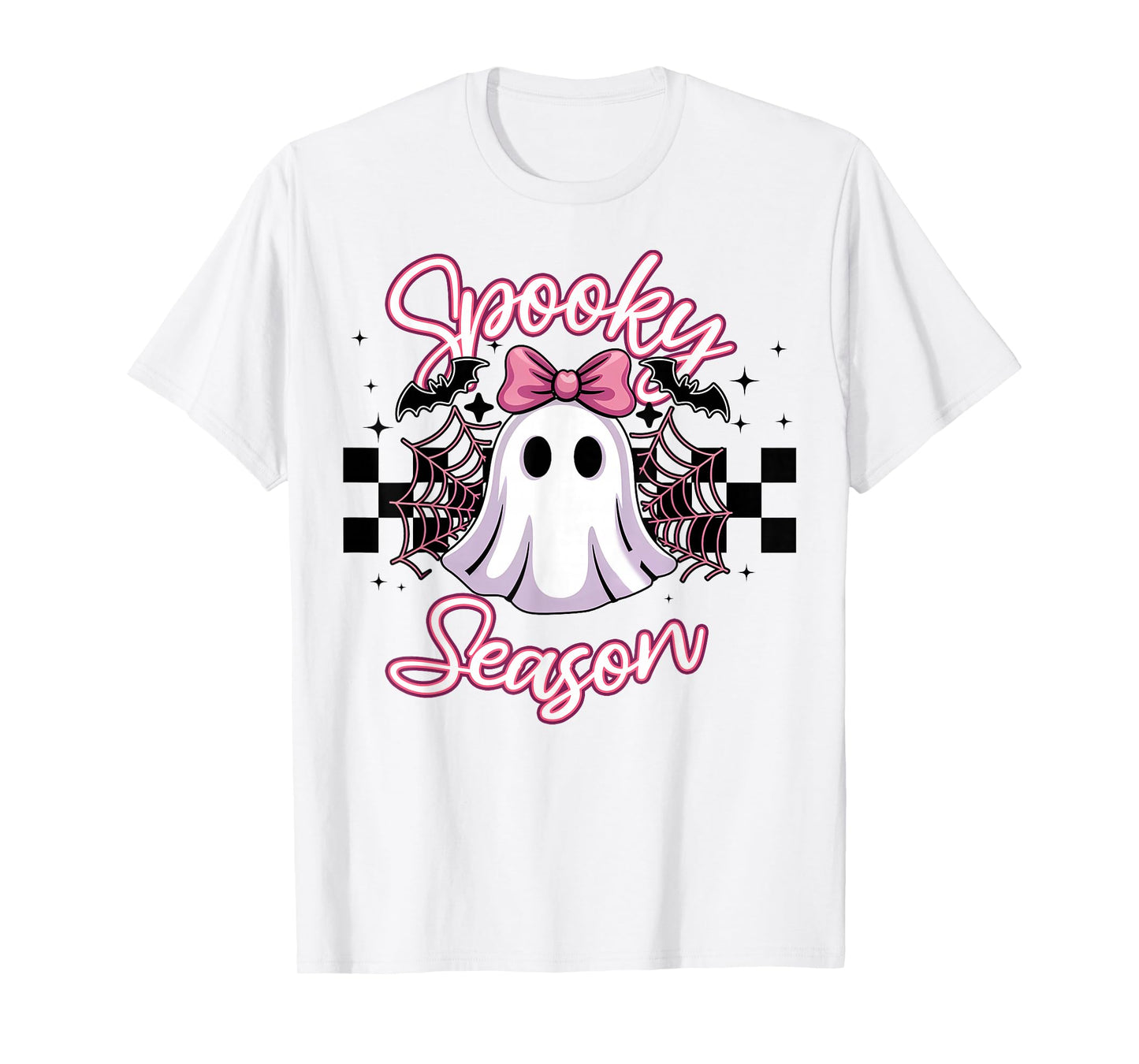 Spooky Season Retro Happy Halloween Ghost Women Toddler Girl T-Shirt