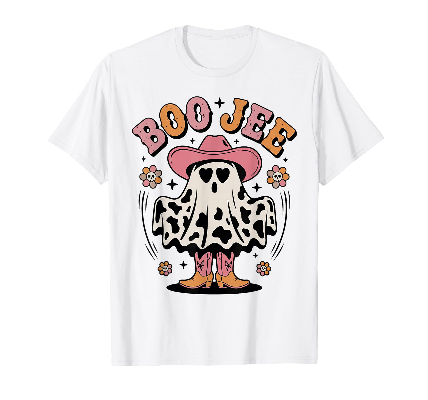 Halloween Boo JEE Ghost Cowgirl Cute Teen Girl Toddler Women T-Shirt