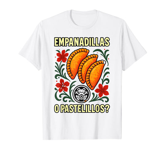 Empanadillas o Pastelillos Puerto Rico Christmas Design T-Shirt