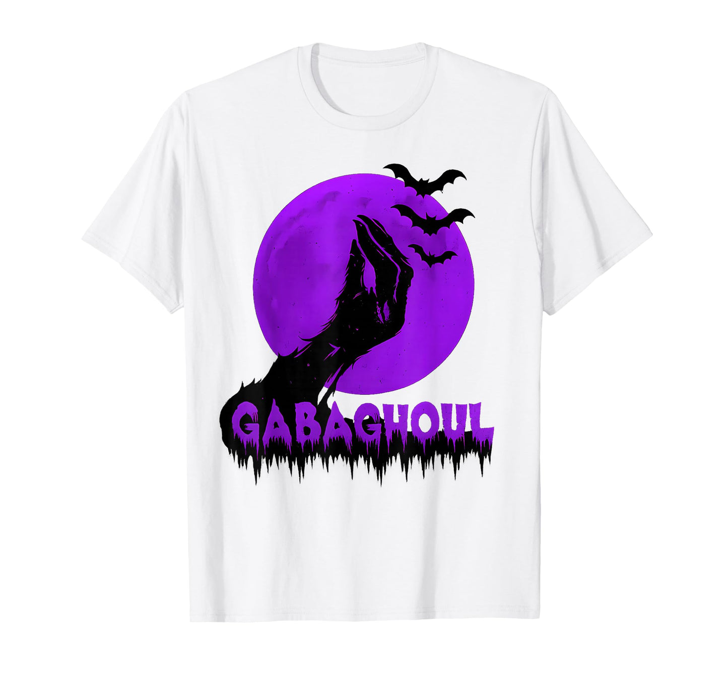 Gabaghoul Funny Hand Moon Italian Joke Halloween Men Women T-Shirt