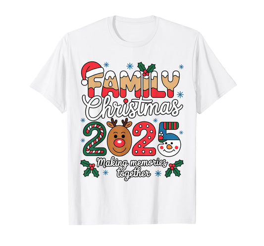 Family Christmas 2025 Matching Family Xmas Squad Santa T-Shirt