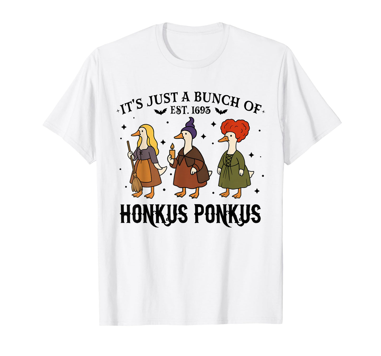 Silly Goose Honkus Ponkus Retro Halloween Goose Spooky T-Shirt