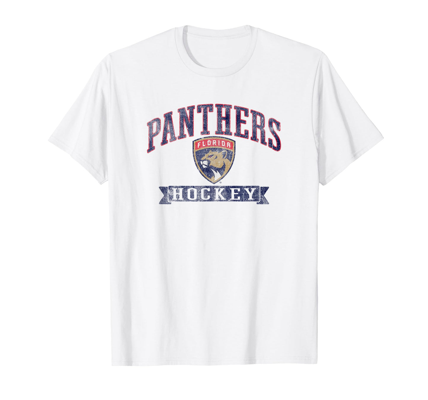 Florida Panthers Vintage Hockey Gray Officially Licensed T-Shirt