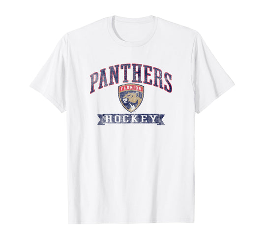 Florida Panthers Vintage Hockey Gray Officially Licensed T-Shirt