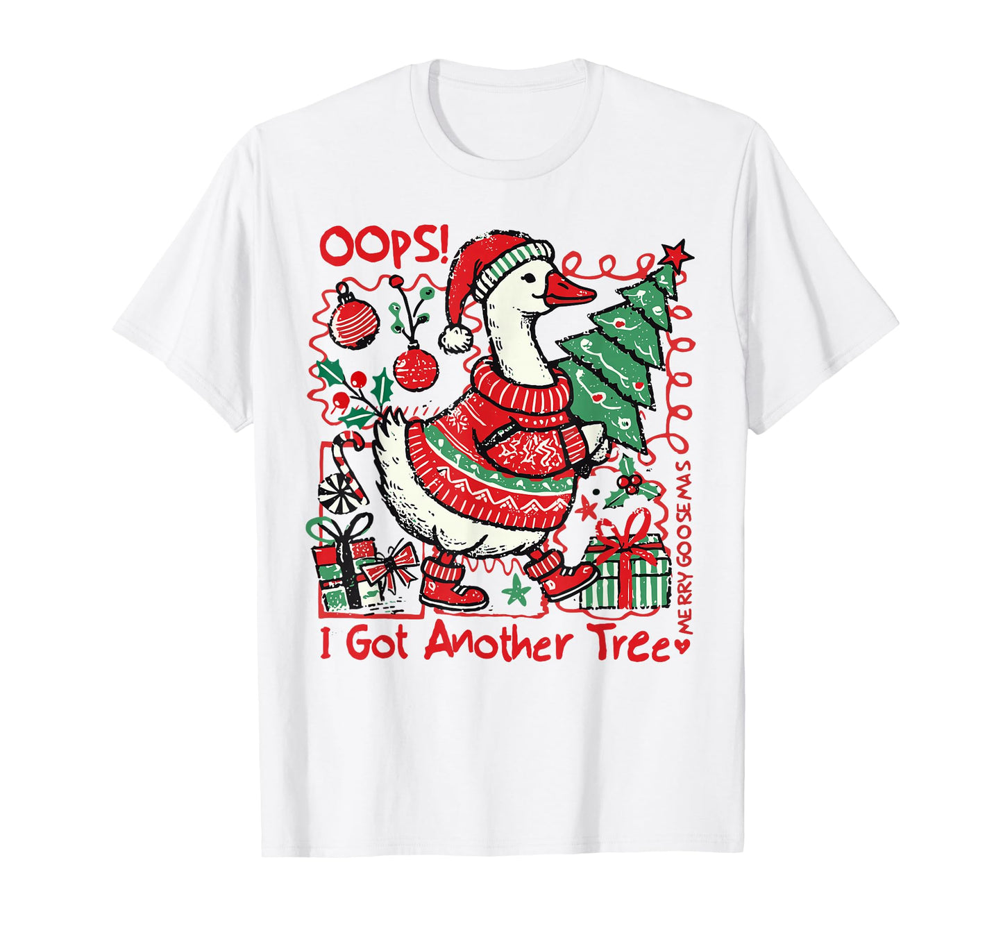I Bought Another Vintage Tree Merry Goosemas Christmas Tree T-Shirt