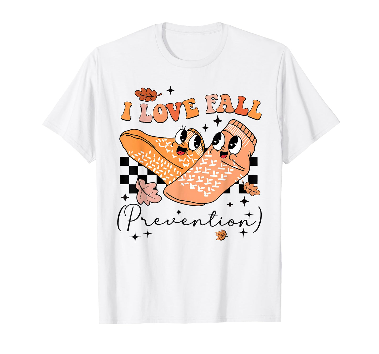 I Love Fall Prevention Fall Physical Therapy Women Men Nurse T-Shirt