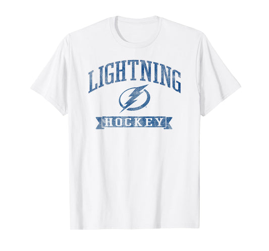 Tampa Bay Lightning Vintage Hockey Gray Officially Licensed T-Shirt