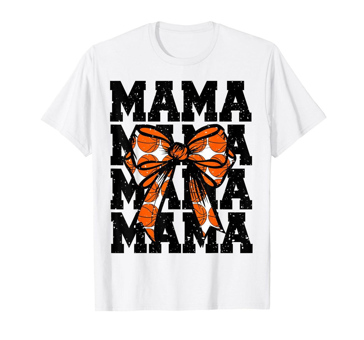 Basketball Mom Player Coquette Bow Game Day Team Lover Mama T-Shirt