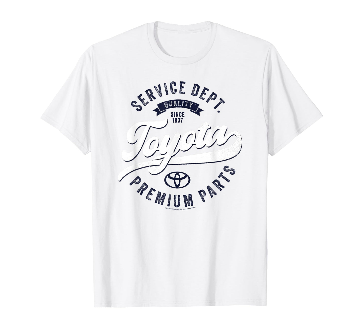 Toyota Service Dept Quality Since 1937 Distressed Retro Logo T-Shirt