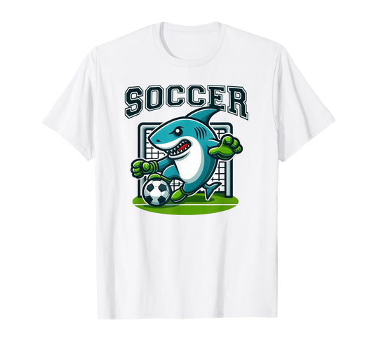 Soccer Shark Playing Soccer T-Shirt