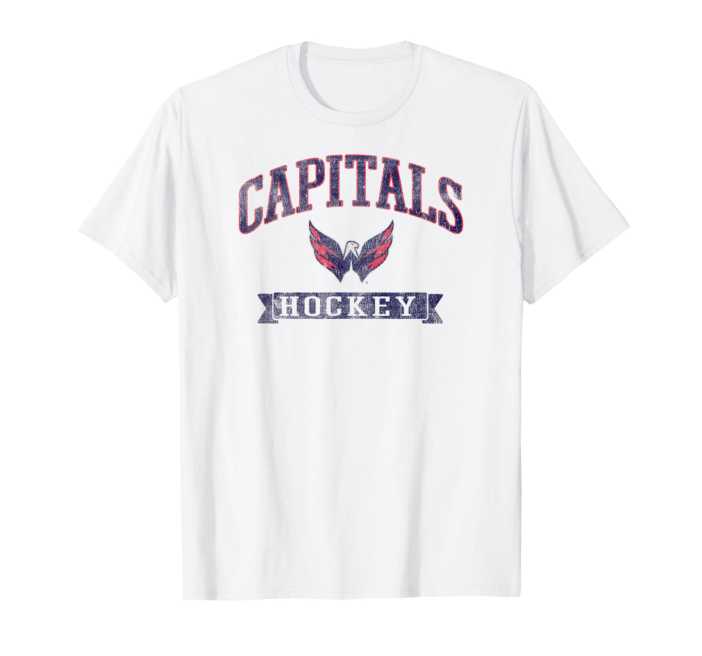 Washington Capitals Vintage Hockey Gray Officially Licensed T-Shirt