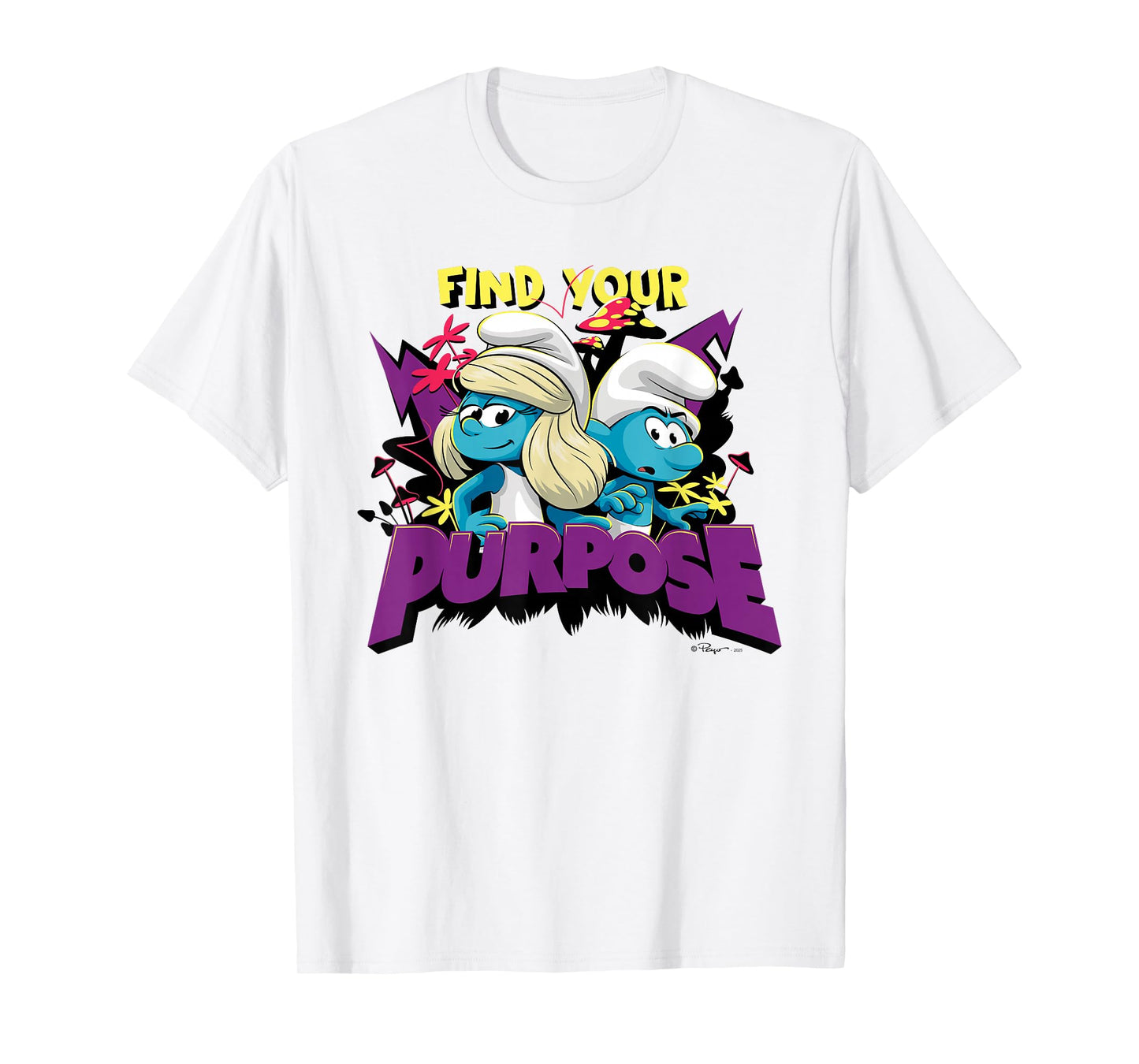 The Smurfs Movie Find Your Purpose Smurfette T-Shirt