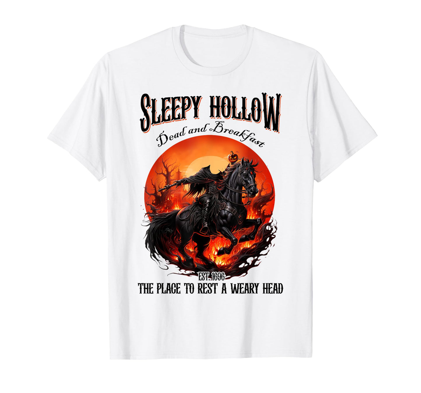 Sleepy Hollow Retro Vintage Headless Horseman Halloween T-Shirt