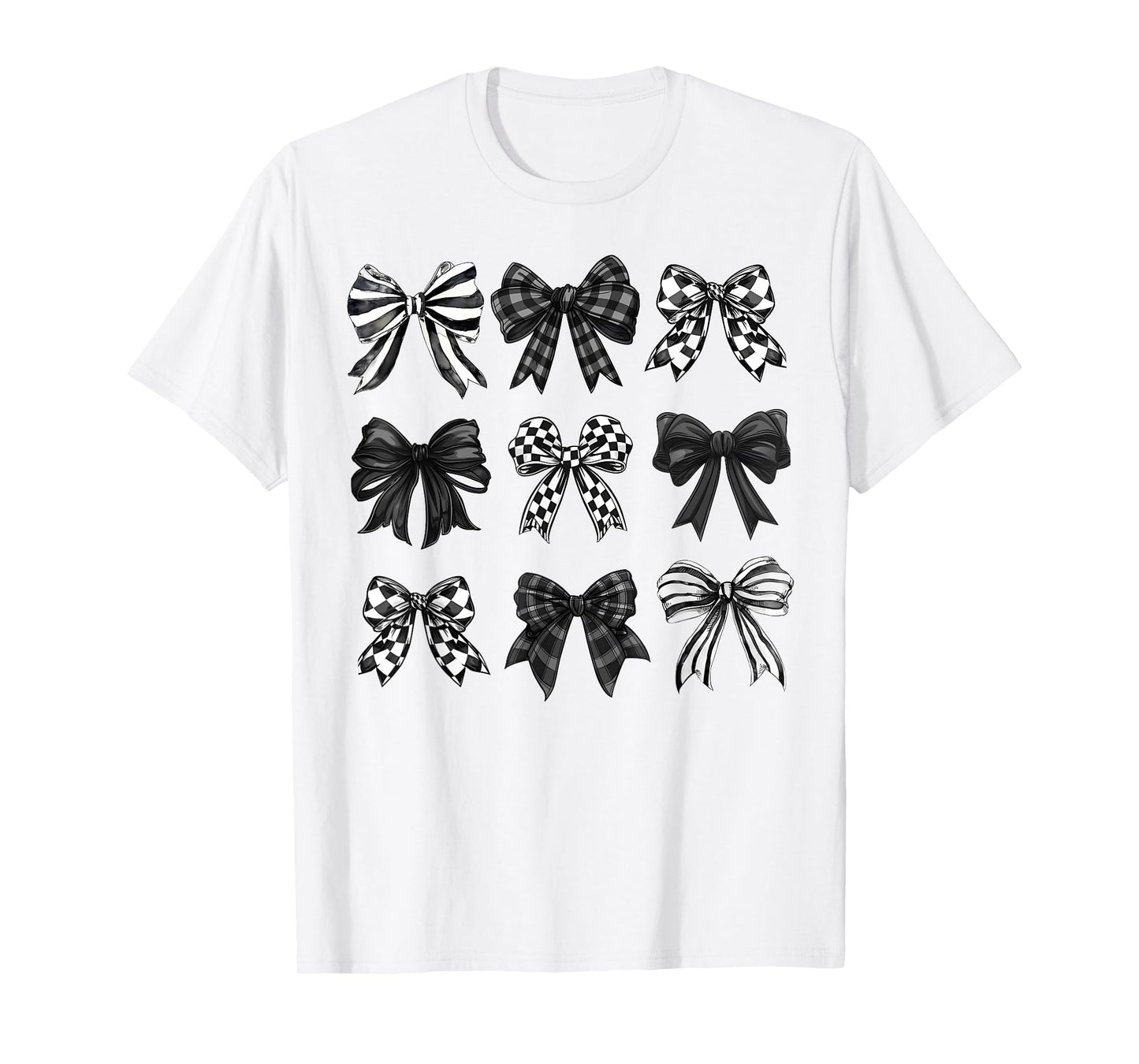 Coquette Bow and Ribbon Cute Graphic For Girl Women Trendy T-Shirt