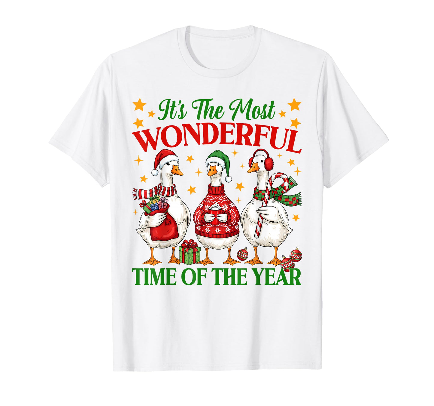 It's The Most Wonderful Time of The Year Christmas Goose T-Shirt
