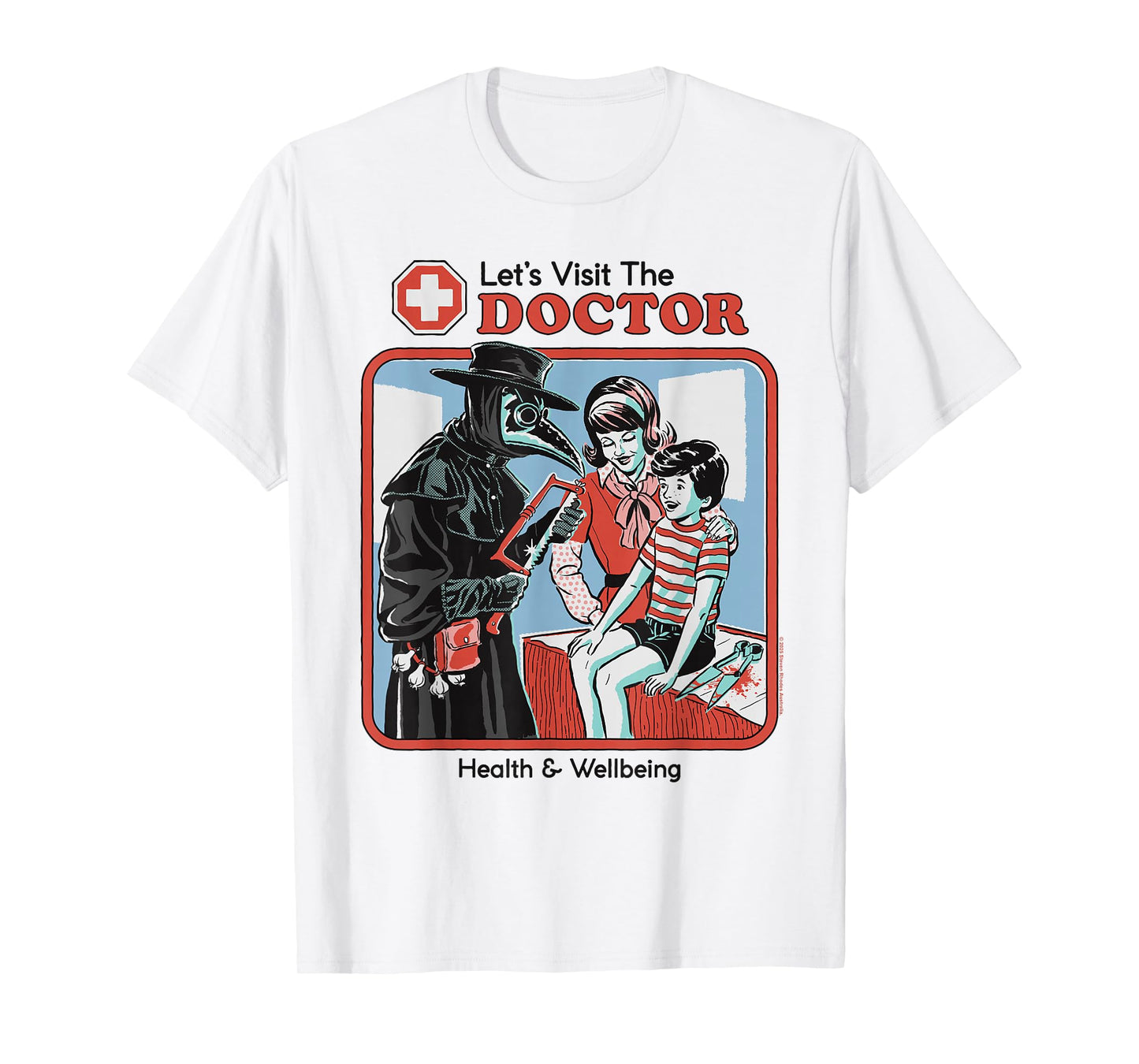 Let's Visit the Doctor Plague Retro Funny Adult Humor T-Shirt