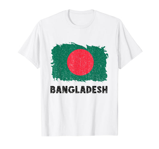 Bangladesh Bangladeshi Pride Vintage Bangladeshi Flag T-Shirt