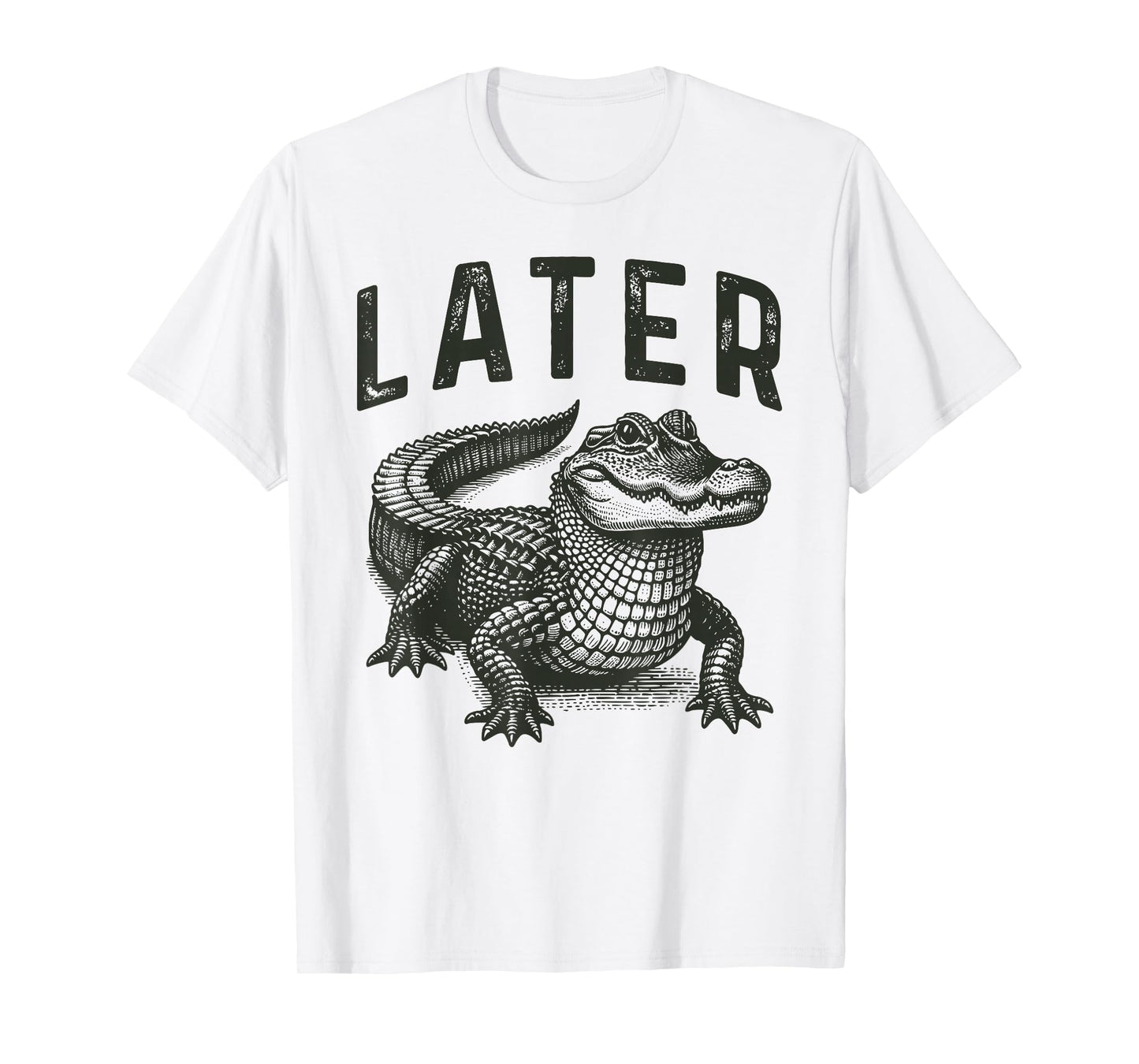 Funny Alligator Crocodile Pun for Men & Women Later Gator T-Shirt