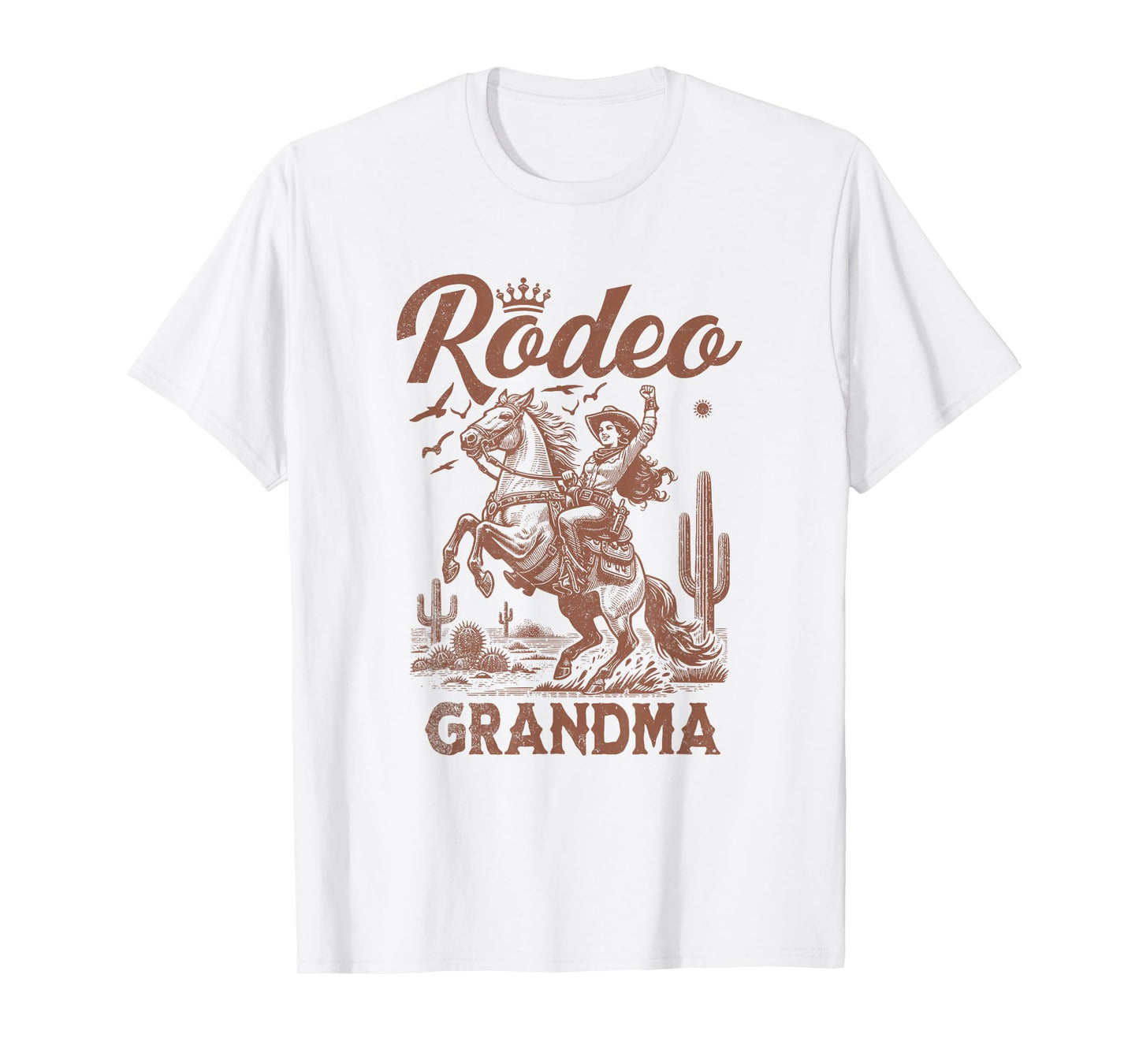 Mother's Day Rodeo Grandma Western Cowboy Family Matching T-Shirt