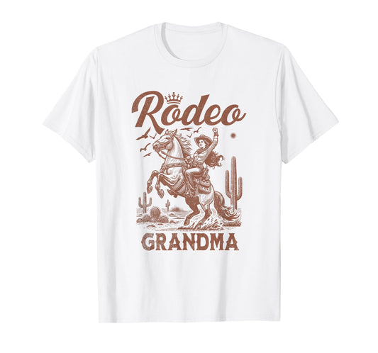 Mother's Day Rodeo Grandma Western Cowboy Family Matching T-Shirt