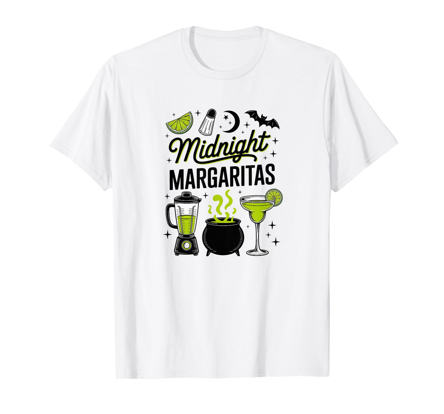 Midnight Margaritas Halloween Cocktail Lime and The Coconut T-Shirt