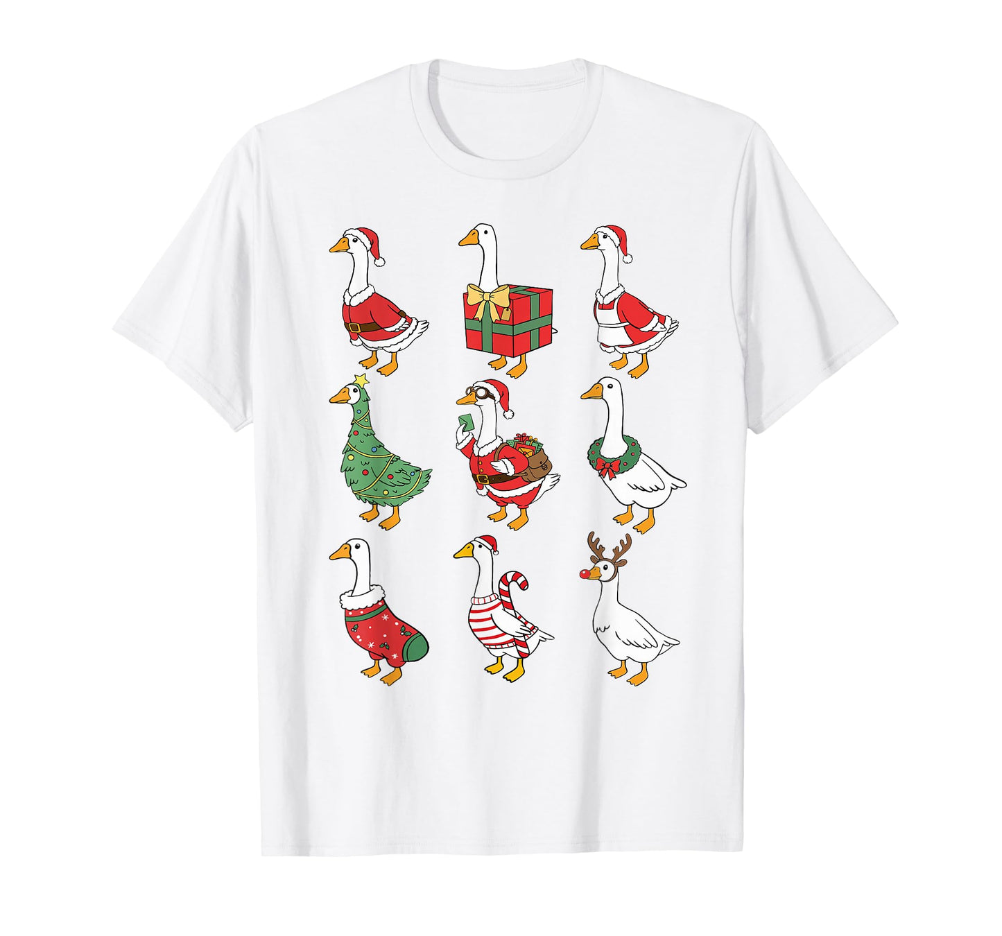 Funny Silly Gooses Costume Christmas Sqaud Collection Vibes T-Shirt