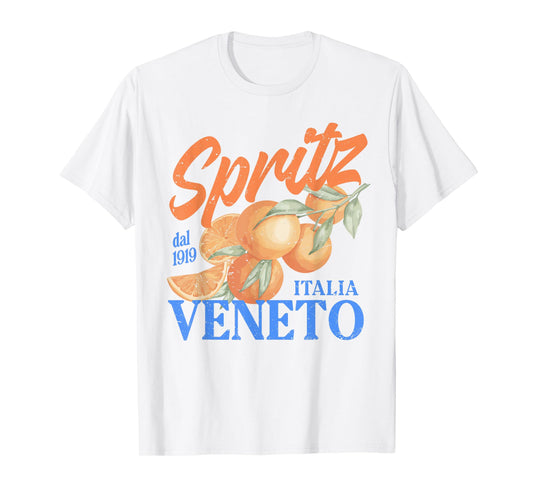 Spritz Veneto dal 1919 Italia Vintage Orange Wine Cocktail T-Shirt