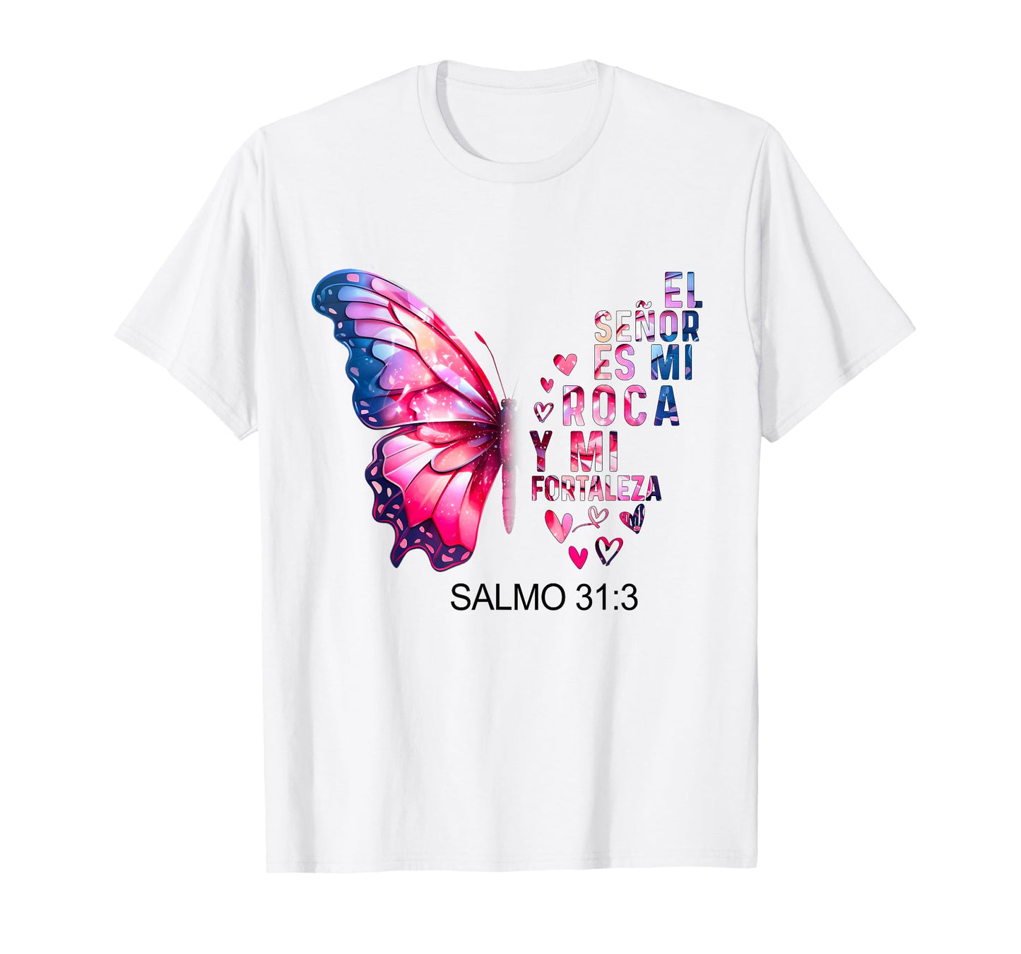 Camiseta Cristiana Para Mujer En Espanol Spanish Salmo 31:3 T-Shirt