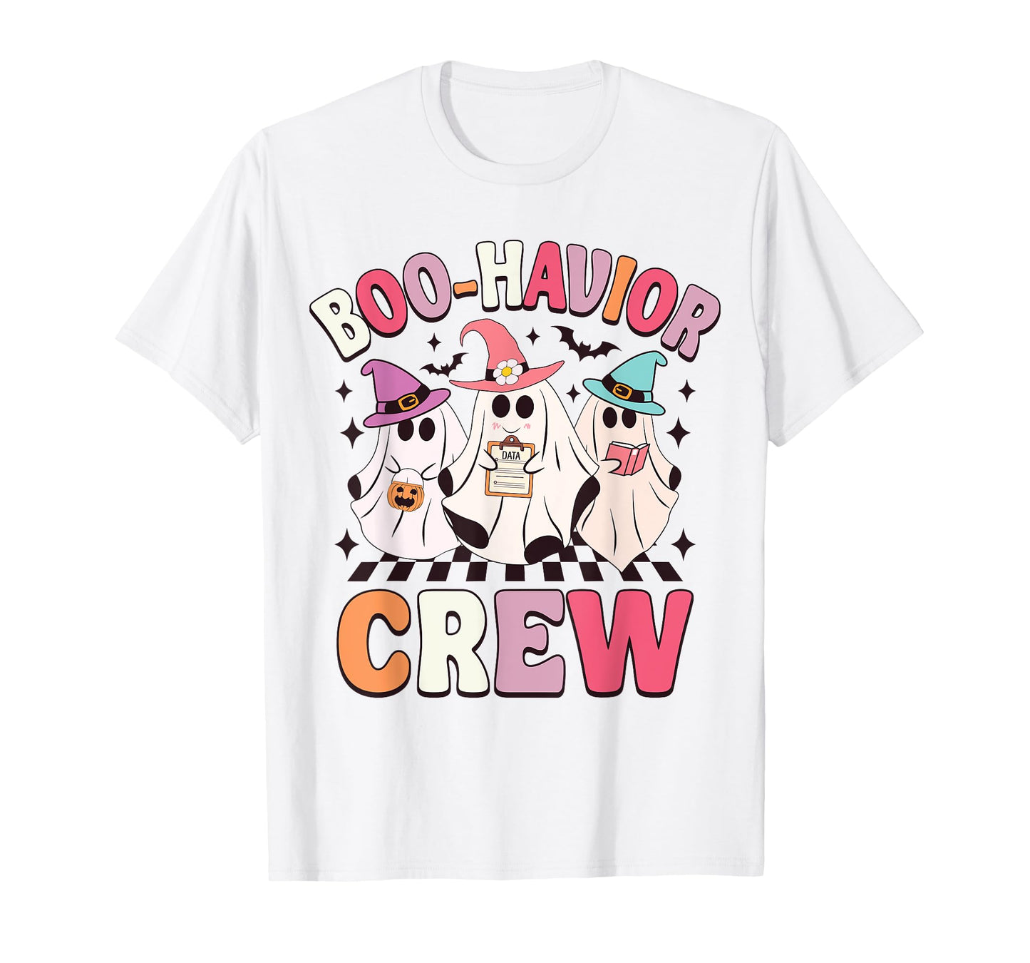 Retro Boo-Havior Crew Behavior Analyst Halloween ABA RBT T-Shirt