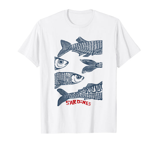 Sardines Tinned Fish Retro Graphic For Men Women T-Shirt