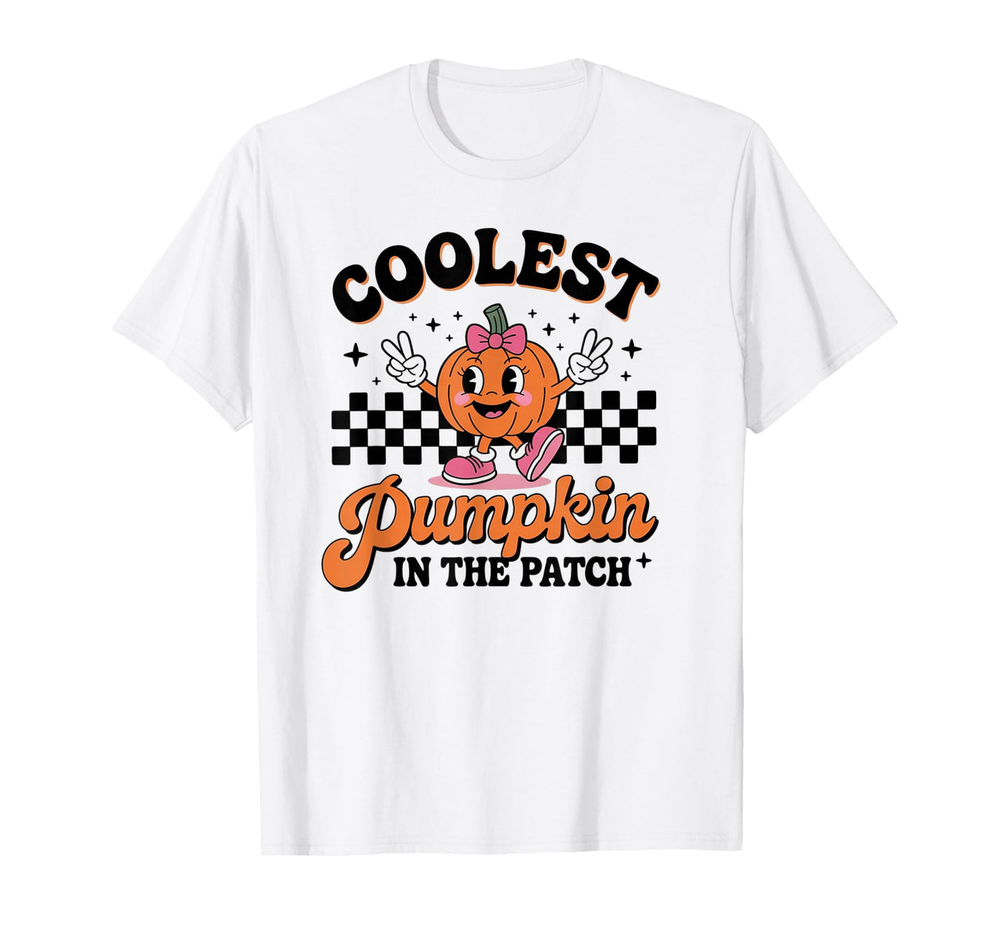 Groovy Coolest Pumpkin in The Patch Halloween for Kids Boys T-Shirt