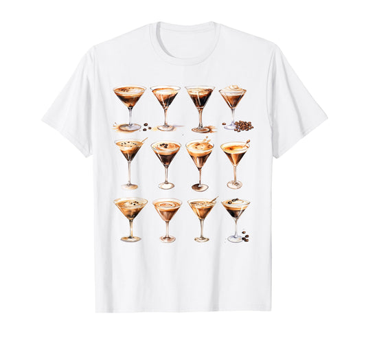 Espresso Martini Lover Tini Time Cocktail Espresso Martini T-Shirt
