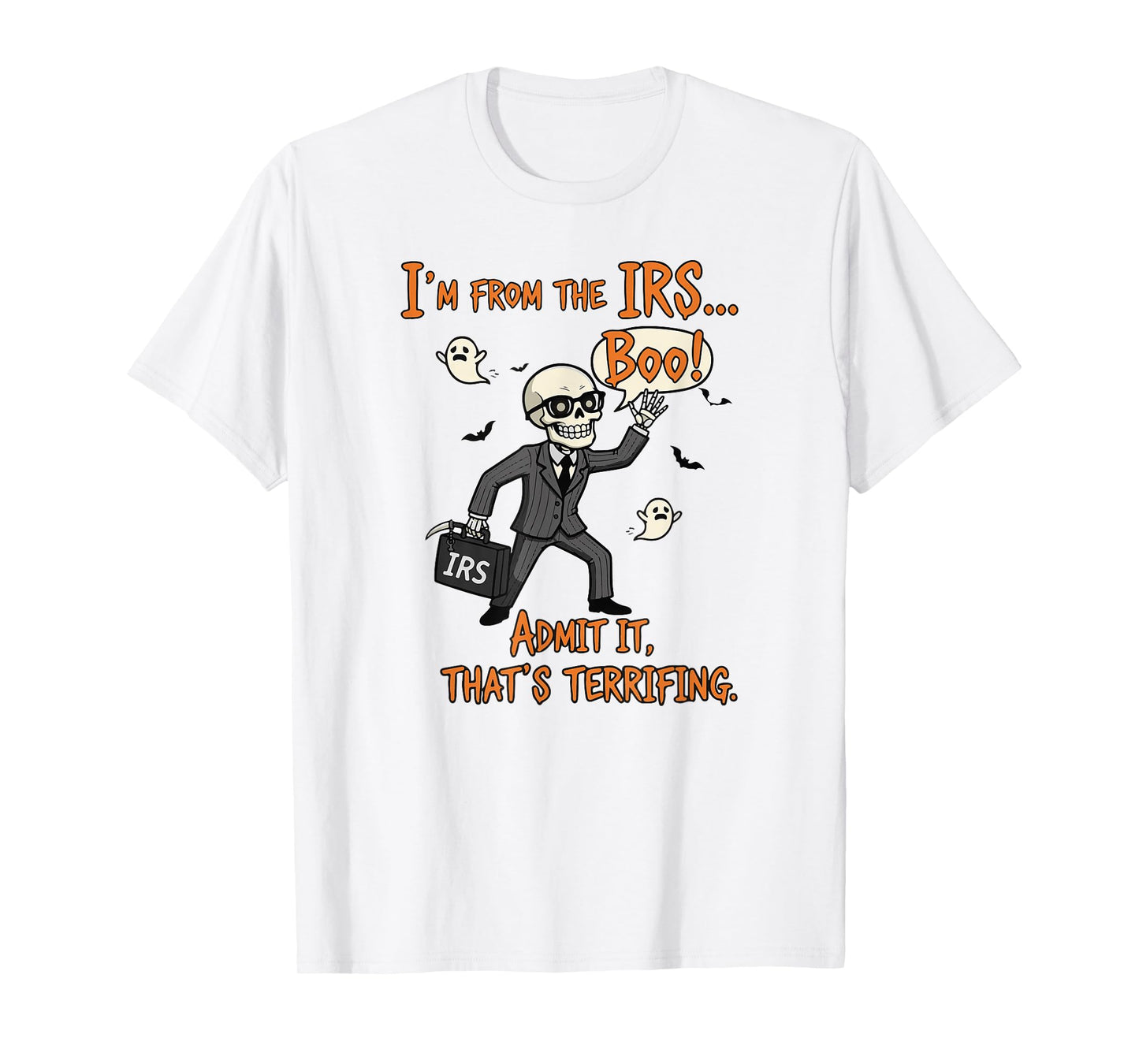 Boo-Halloween, Tax Office, Boo-IRS Agent Costume, Halloween T-Shirt
