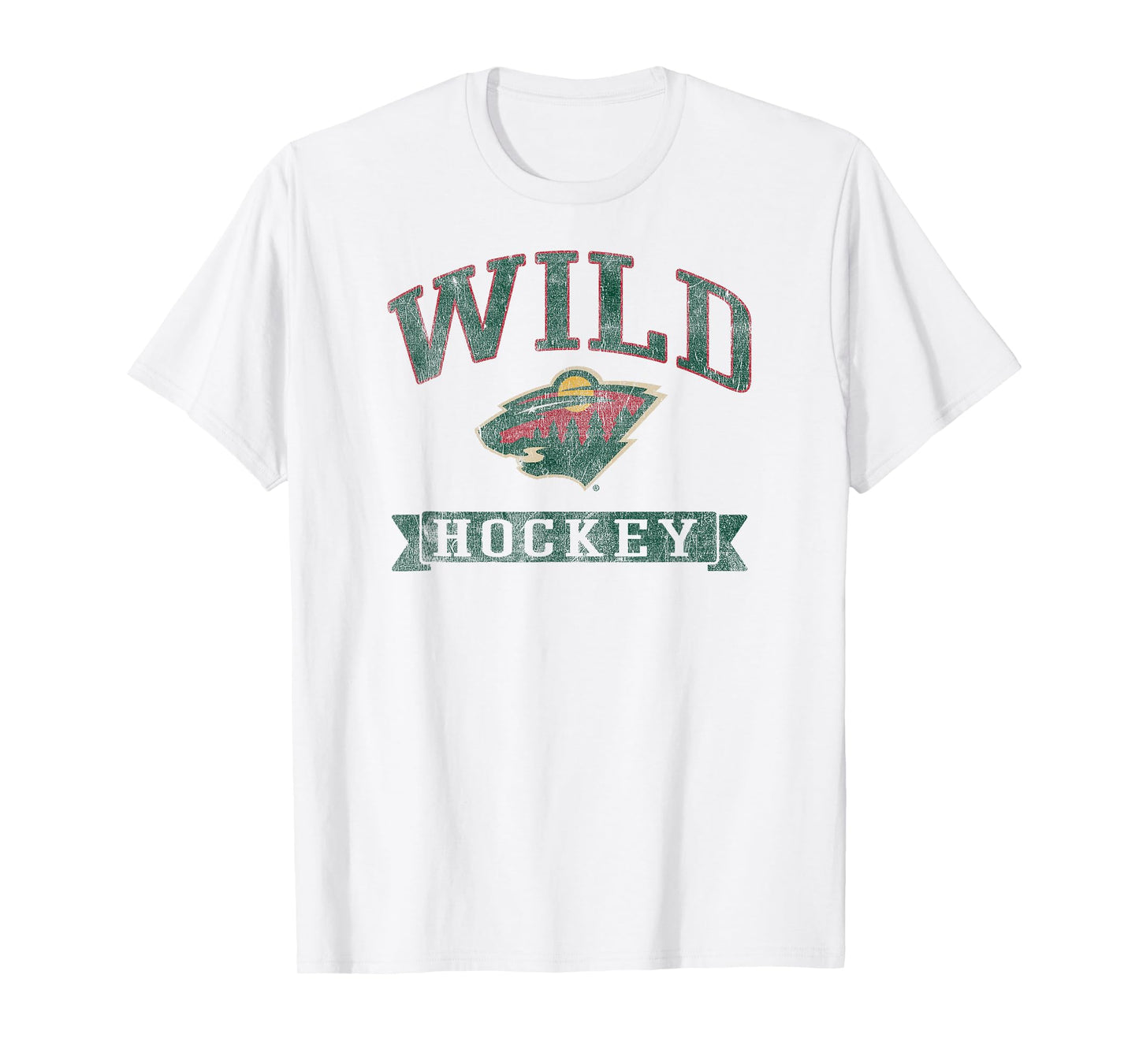 Minnesota Wild Vintage Hockey Gray Officially Licensed T-Shirt