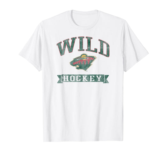 Minnesota Wild Vintage Hockey Gray Officially Licensed T-Shirt