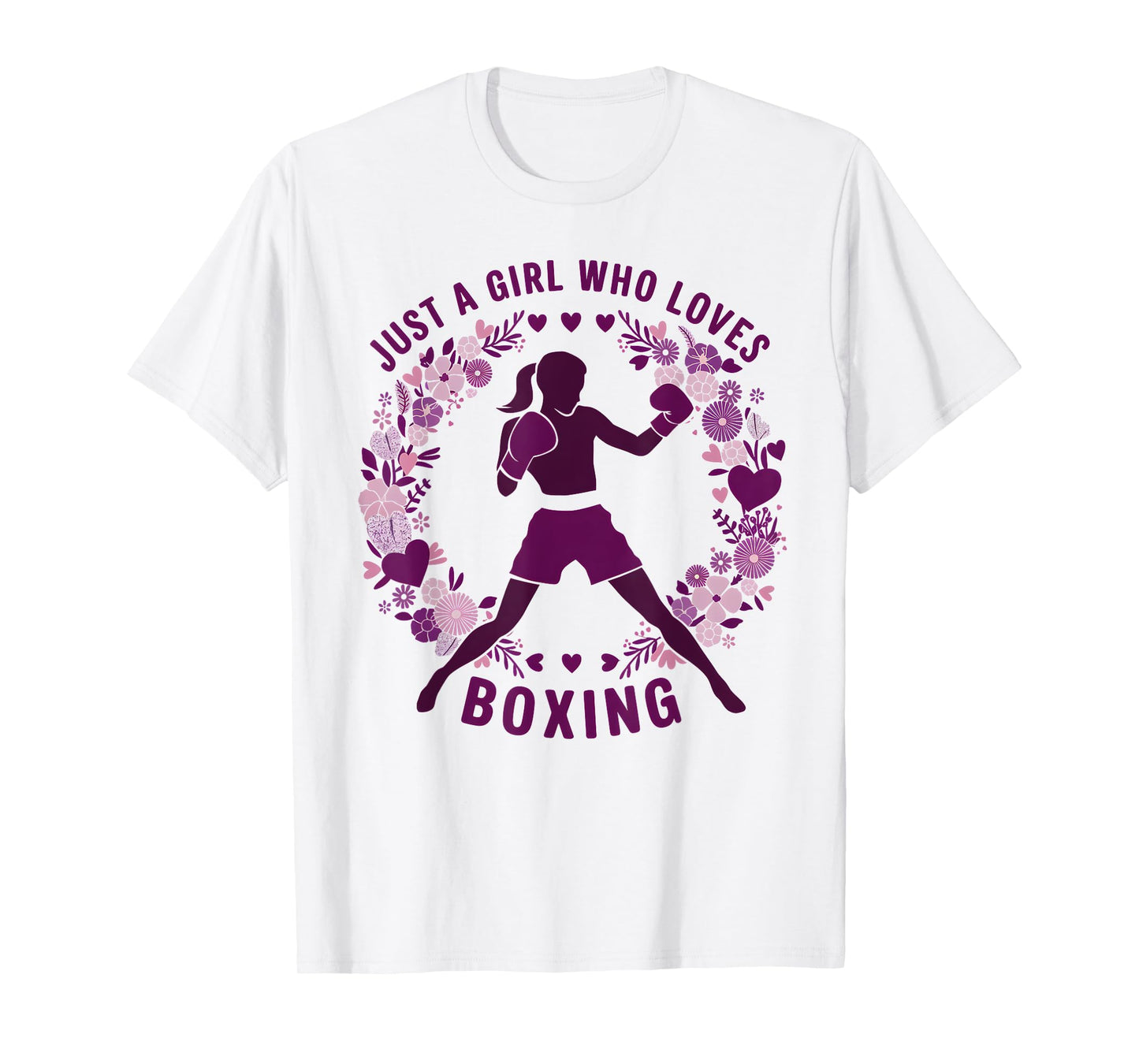 Just A Girl Who Loves Boxing Cute Boxer Boxing Lovers T-Shirt
